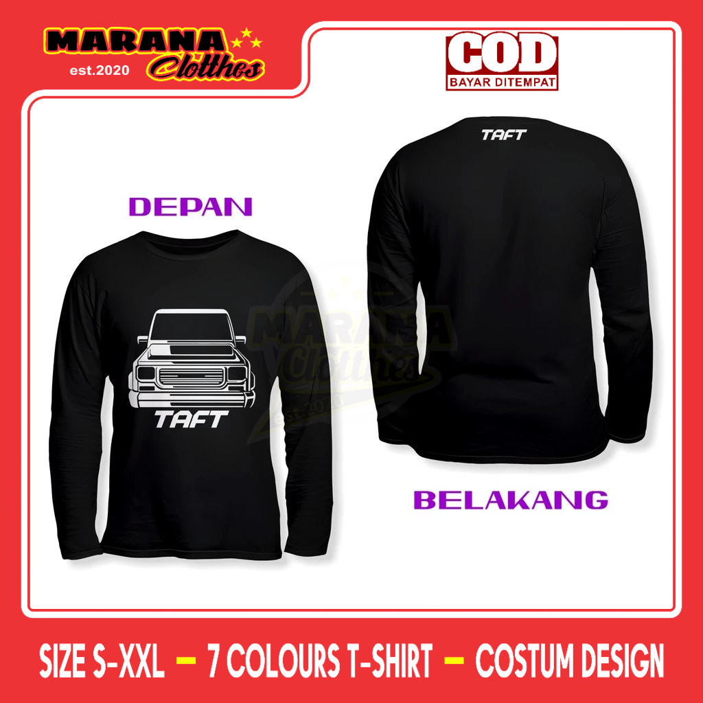 Kaos Mobil Daihatsu Taft GT Rocky Feroza DB Lengan Panjang Baju Otomotif