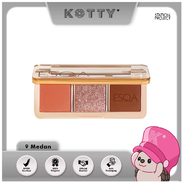 KOTTY KOSMETIK - ESQA Glaze Eyeshadow Trio Series