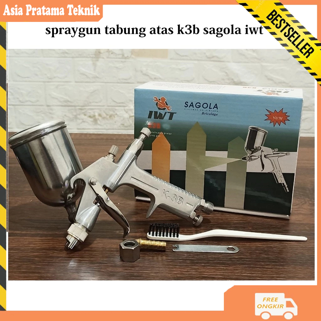 Spray Gun k3 Sagola KDK K3B Tabung Atas 200cc Spray Gun K3 Sagola KDK K3