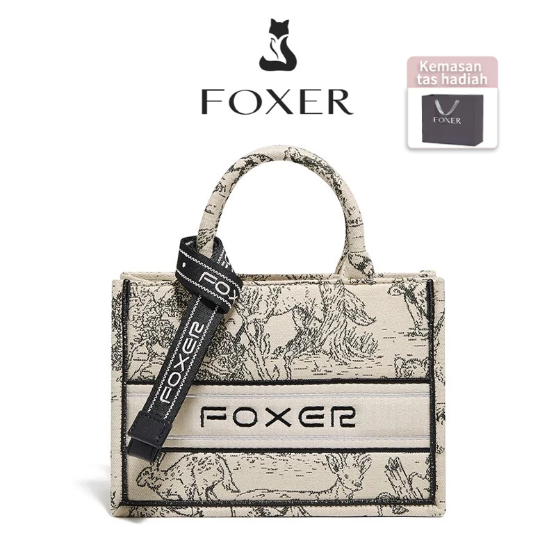 FOXER Tas Bersulam Wanita Tas Crossbody Mewah Ringan Tas Wanita Modis
