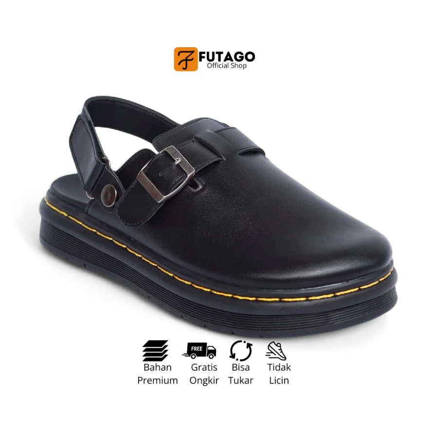 Futago - Sandal Pria Kasual Sigma Hitam