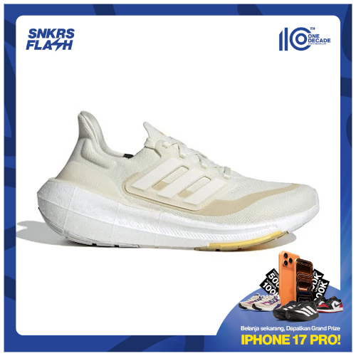 ADIDAS Ultraboost Light Ivory Crystal Sand Sepatu Sneakers Wanita  - ID3318 - Size 38.7