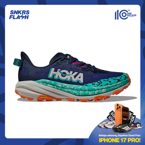 HOKA ONE ONE Speedgoat 6 Varsity Navy Blue Sepatu Lari Wanita - 1147811VYM - Size 38