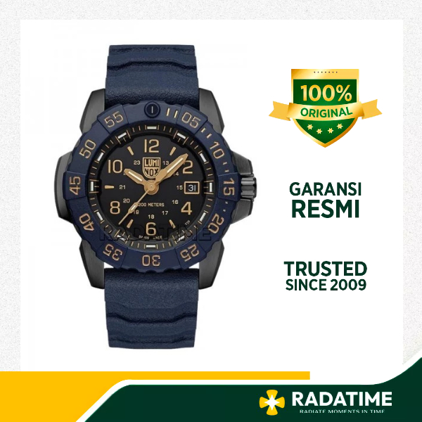 Jam Tangan Pria Luminox L-3255-CB-NSF Navy Seal Foundation Back To The Blue Military Diver Watch 100