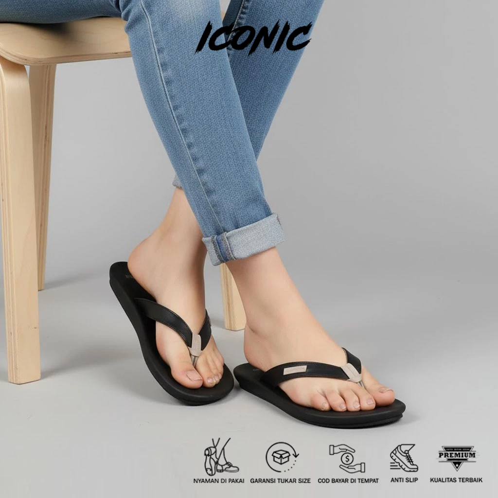 Sandal Sendal Jepit Kulit Asli Pria Cowok Ori Murah Terbaru - BIAN