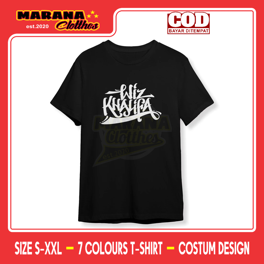 Kaos Wiz Khalifa Baju Musik