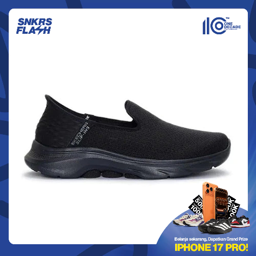 SKECHERS GO WALK 7 TRIPLE BLACK Sepatu Casual Pria