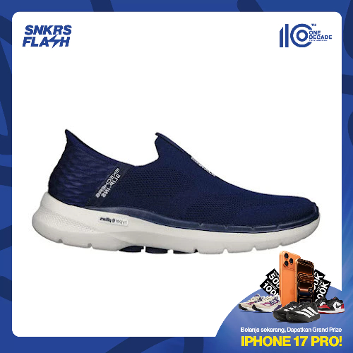 SKECHERS Go Walk 6 Easy On Navy Sepatu Casual Pria - 216278NVY