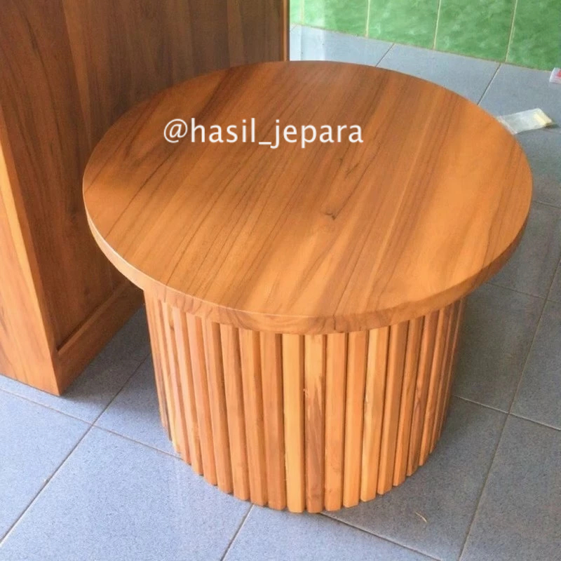 Meja Tamu Salur Mini Kayu Jati Kualitas Terjamin Hasil Jepara Furniture