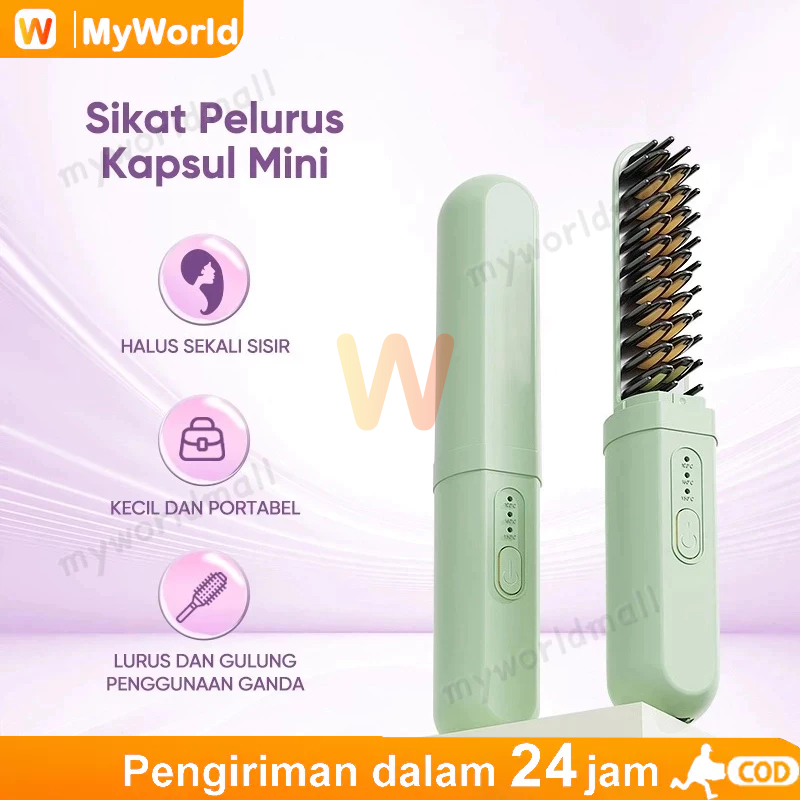 COD Sisir Catokan Pelurus Rambut Elektrik Sisir Pelurus Rambut Portable Sisir Rambut Catokan Rambut 