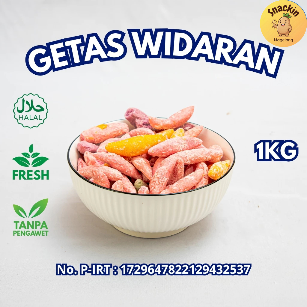 Getas Widaran 1Kg Priyo Snack Camilan Khas Magelang Manis Renyah Halal