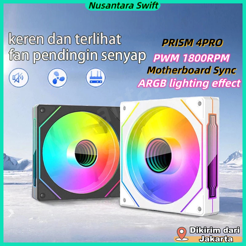 Kipas Pendingin Casing Komputer Peralatan Pendingin Komputer Radiator Casing Komputer 12cm