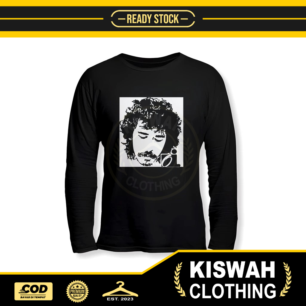 Kaos Tshirt OI Iwan Fals Siluet Lengan Panjang Baju Musik