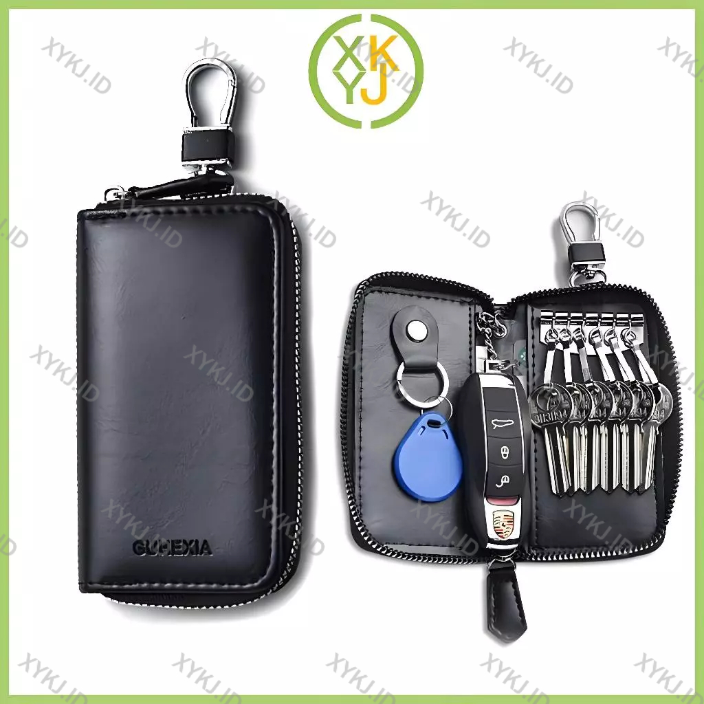 XYKJ Dompet Kunci Mobil Besar Tas Kunci Mobil Bisa Simpan STNK SIM Dompet STNK Kendaraan Key Wallet 