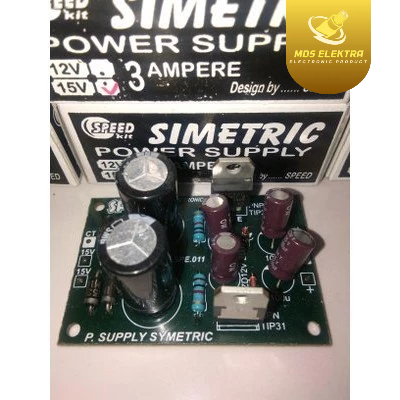 Kit Power Supply Simetris 15 Volt CT 3A By SPEED