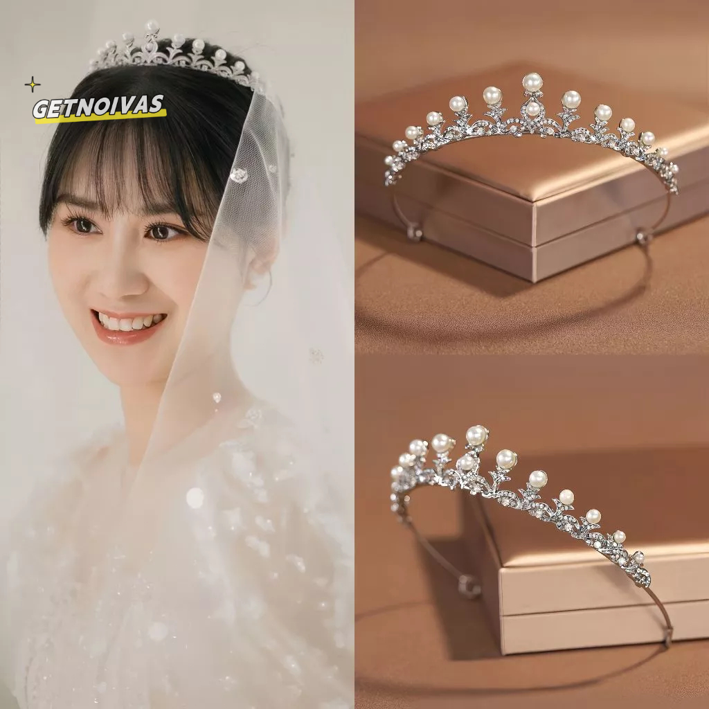 Mahkota Pengantin Simple Elegan - Tiara Wanita untuk Ulang Tahun 18 Tahun, Akikah Princess, Pernikah