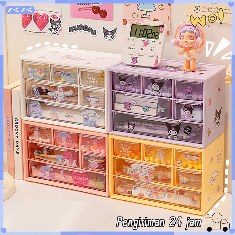 Ready 6/9 Laci Mini Rak Mini Kotak Aksesoris Kotak Laci Mini Container rak kecil aesthetic Laci Keci