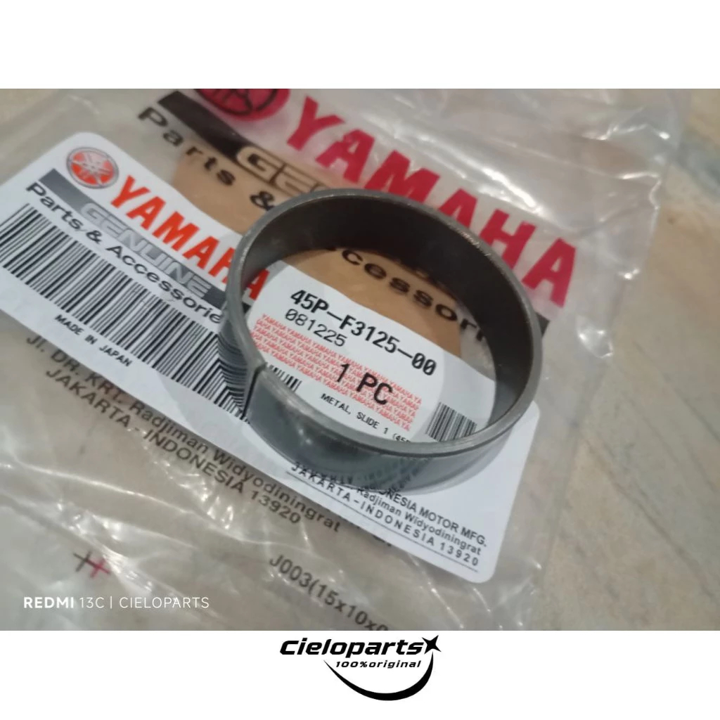 Metal Slide Bosh Shock Skok Depan Yamaha R25 MT25 Byson 45P-F3125-00 100%Original YGP