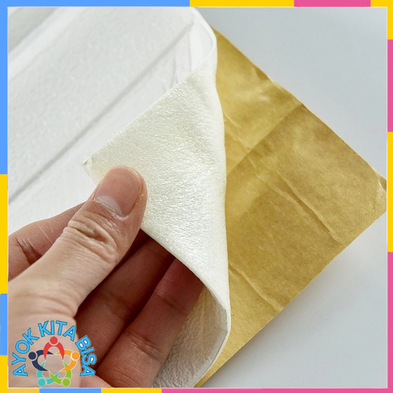 AKB Wallpaper Dinding Foam 3D Motif Batu Bata Corak Ukuran 76 x 70 CM Waterproof Brick Sticker Wallp