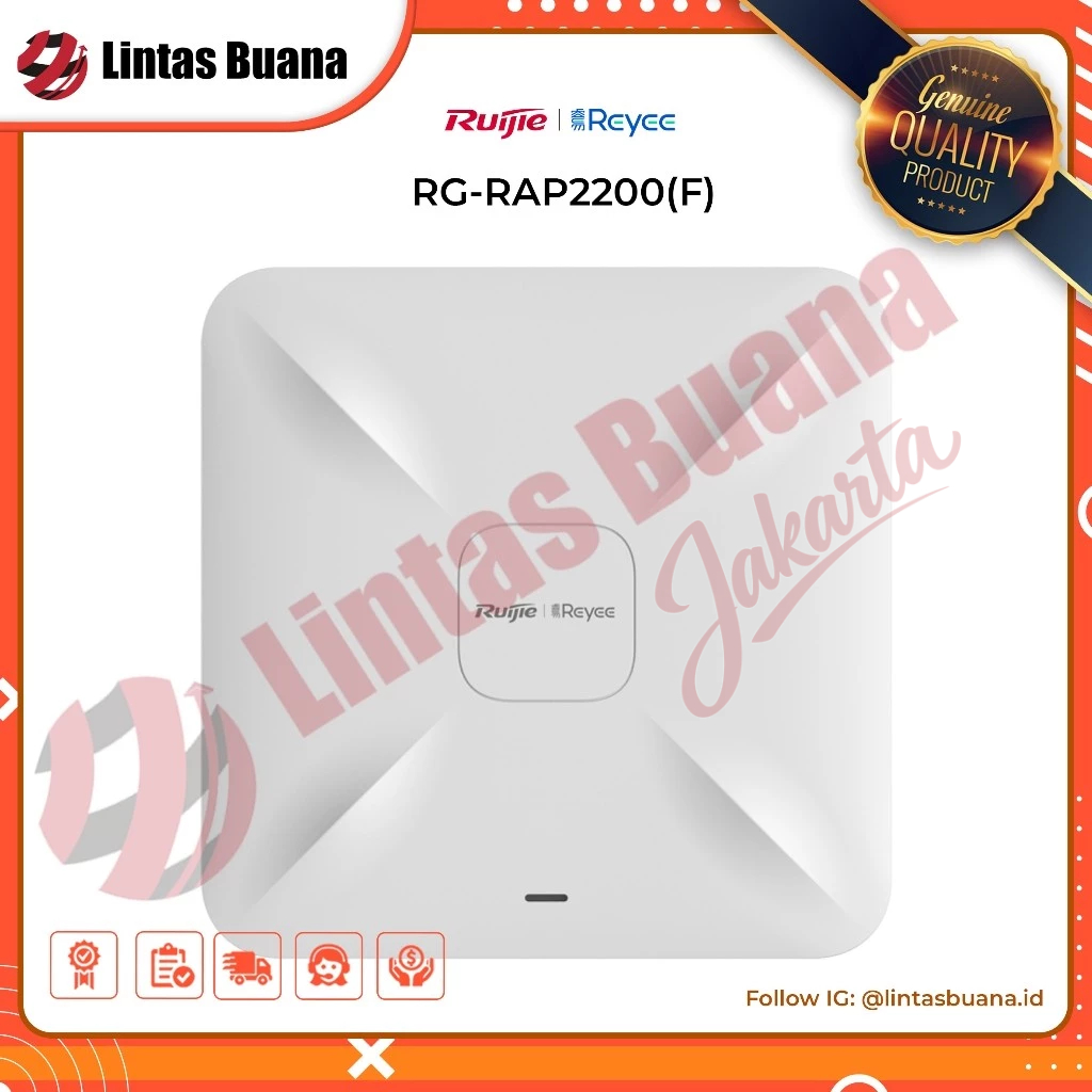 Ruijie Reyee RG-RAP2200(F) Reyee Wi-Fi 5 1267Mbps Ceiling Access Point RG-RAP 2200 F