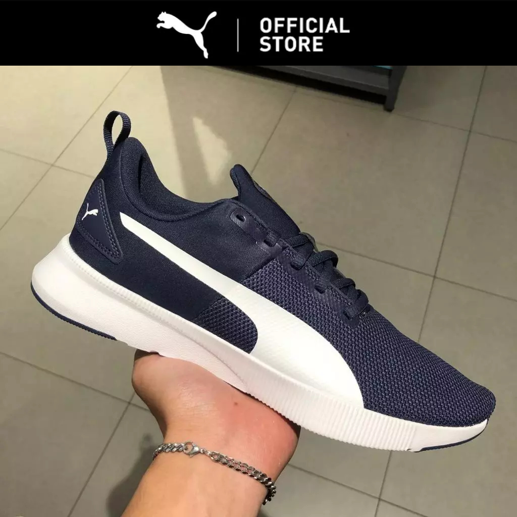 Puma Sepatu Olahraga Lari Flyer Runner Peacoat- White 192257 01