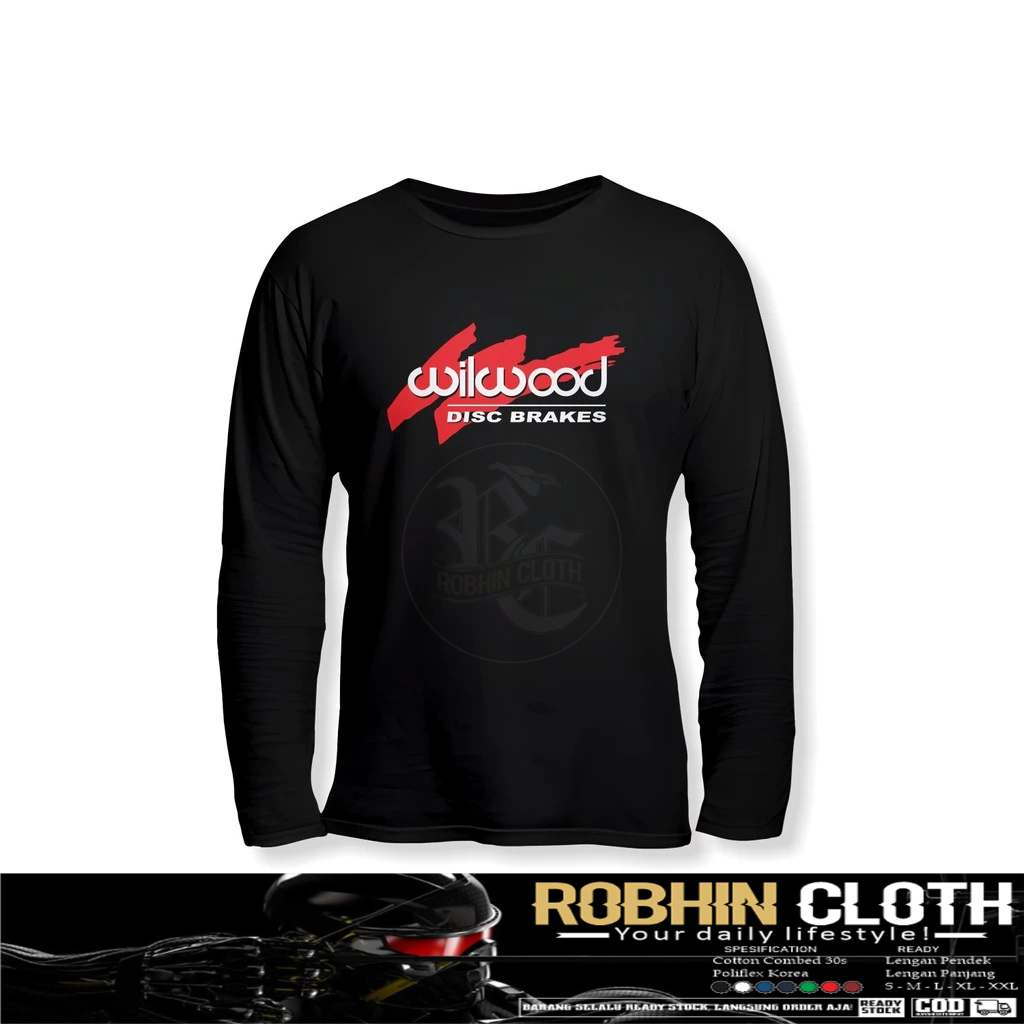 Kaos Baju WILDWOOD Lengan Panjang Baju Otomotif