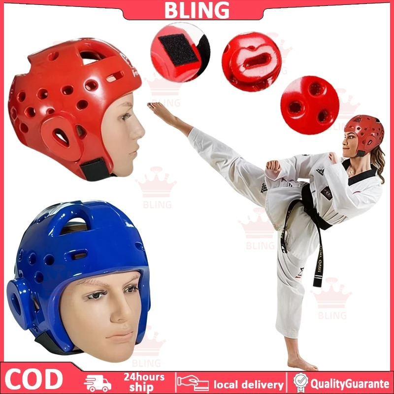 COD Produsen grosir taekwondo pelindung kepala tinju helm anak-anak dewasa melawan Sanda masker