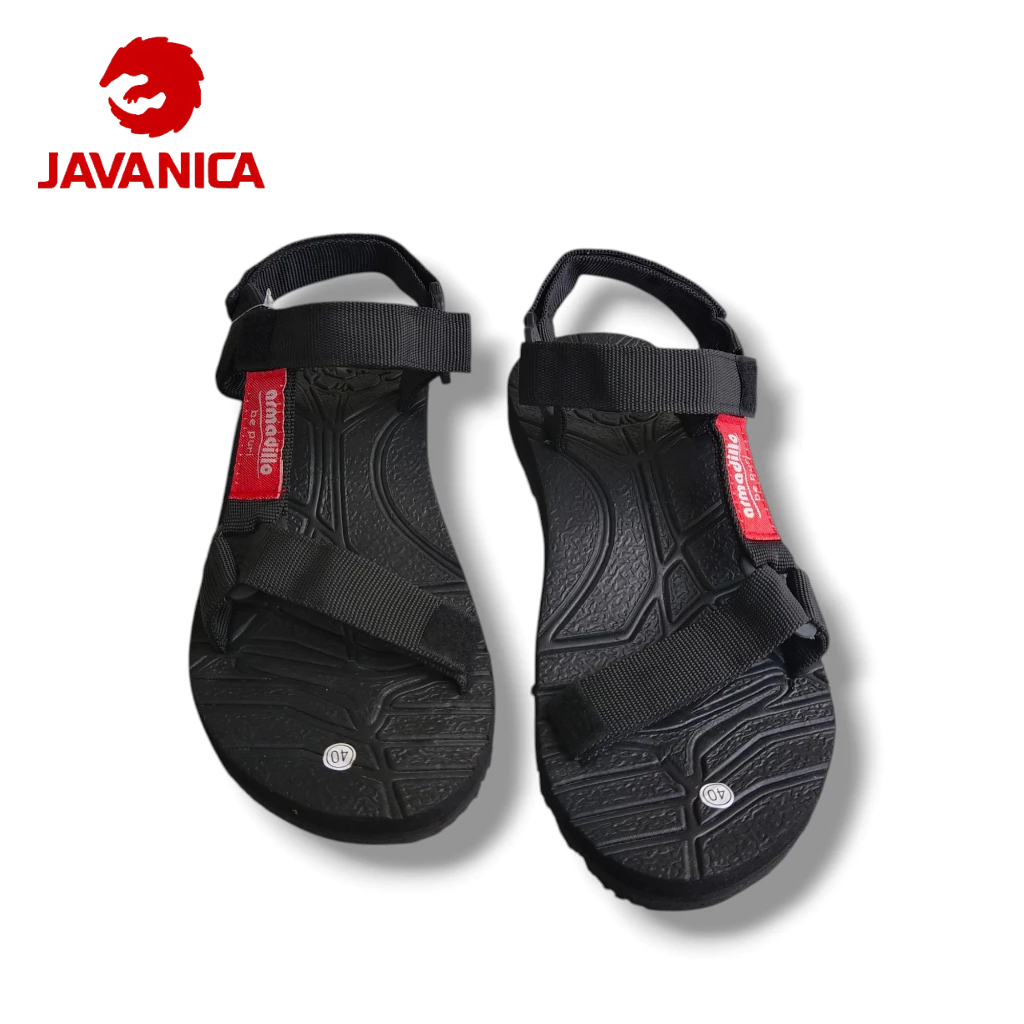 Sandal Gunung Pria Armadillo Outdoor Anti Slip Tali Kuat Warna Hitam
