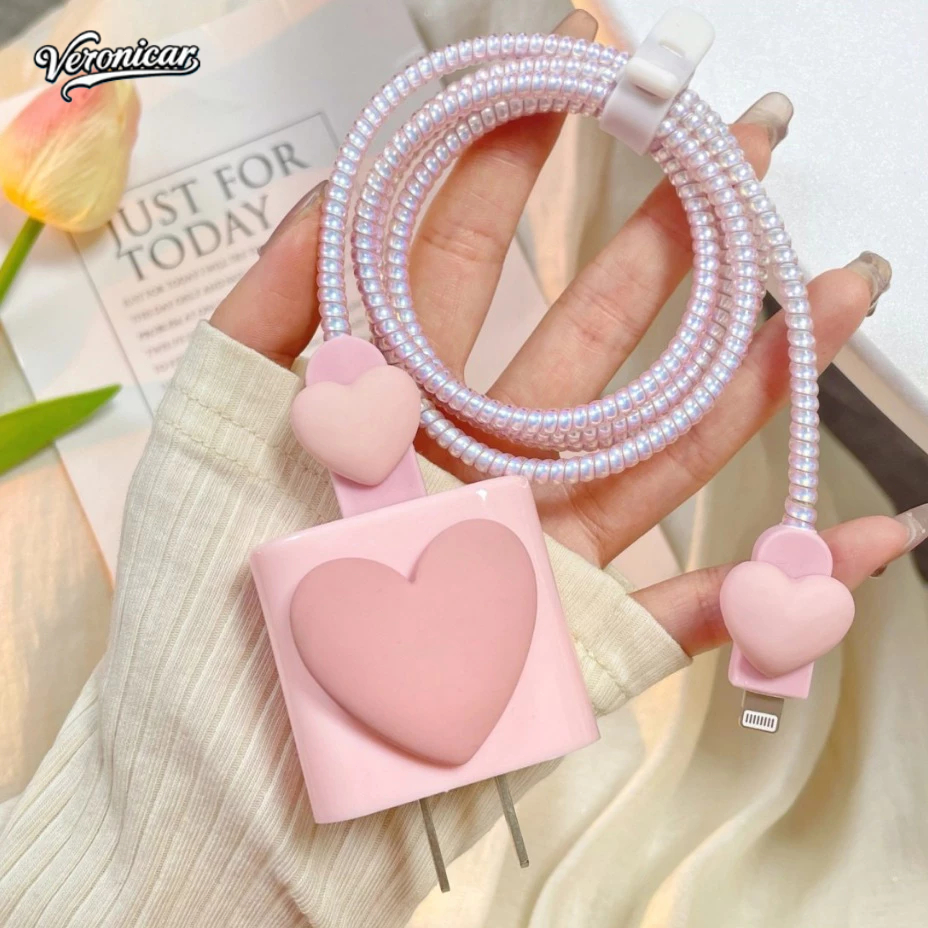 1Set 5 PCS Cover Charger iphone Case Pelindung Kabel Charger iphone Cable Data Pelindung Kepala Char