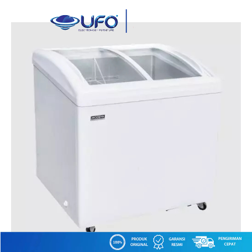 Modena Chest Freezer Pintu Kaca Kapasitas 150 Liter MC0260