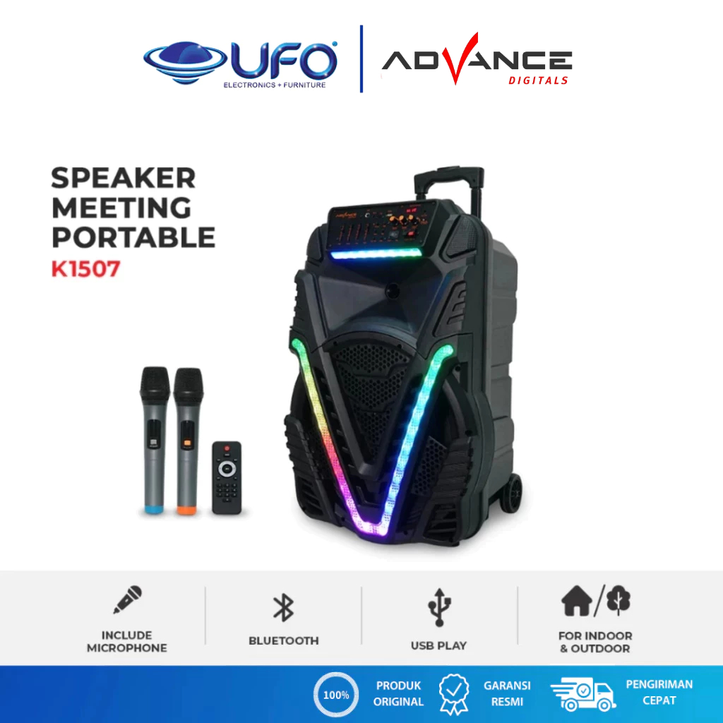 Advance Bluetooth Speaker Portable 15 Inch K-1507 | K1507