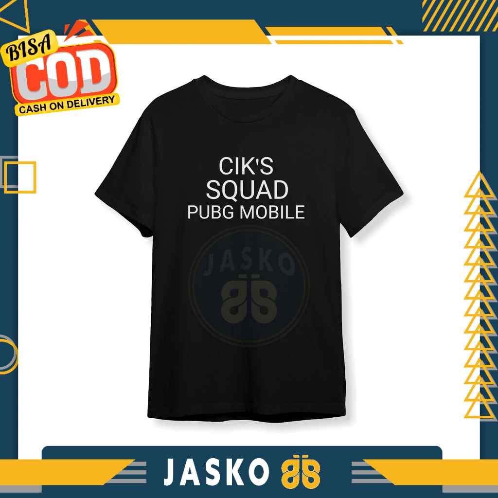 Baju Tshirt CIKS SQUAD PUBG MOBILE Baju Game