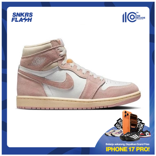 AIR JORDAN  1 Retro High Og Washed Pink Sepatu Sneakers Wanita - FD2596600