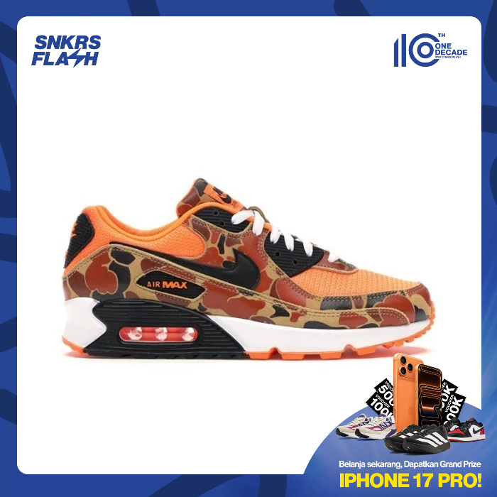 NIKE Air Max 90 Duck Camo Orange Sepatu Wanita - CW4039800