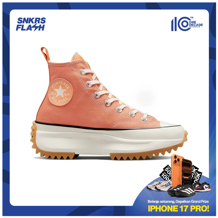 CONVERSE Run Star Hike Orange Havensepatu Sneakers Wanita - A02899C - Size 36