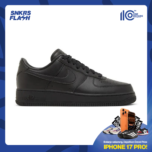 NIKE Air Force 1 07 Fresh Black Anthracite Sepatu Sneakers Pria - DM0211001 - Size 40