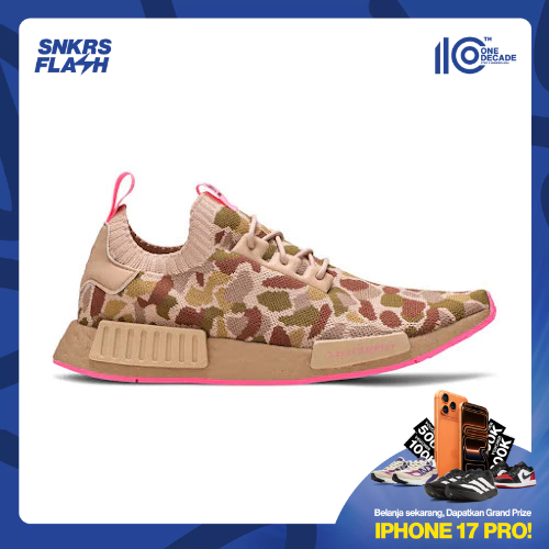 ADIDAS Nmd R1 Primeknit Duck Camo Pink Sepatu Sneakers Pria - G57940