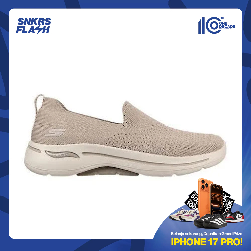 SKECHERS GO WALK ARCH FIT DELORA TAUPE Sepatu Casual Wanita -124418TPE - Size 37