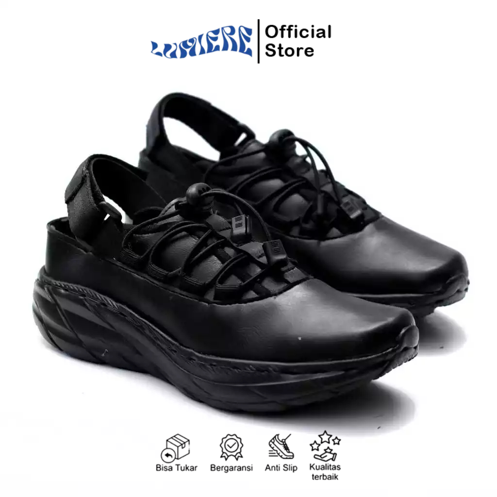 Sepatu Formal Loafers Hitam Sole Phylon Tebal Kerja