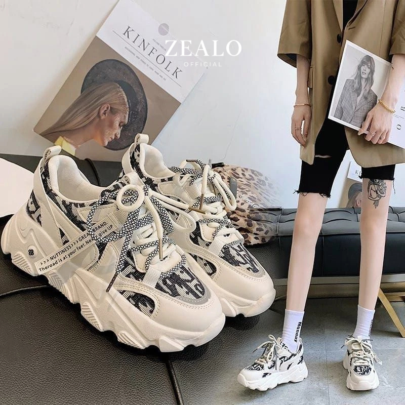 Zealo.Shoes 232 Sepatu Sneakers Wanita Karet Fashion Korea Kasual Sport Shoes