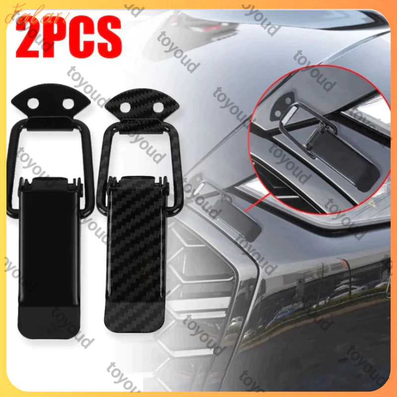 2pcs Klip Bumper Mobil Serat Karbon Karbon Clip Bumper Ukuran Besar Kecil Klip Bumper Mobil Universa