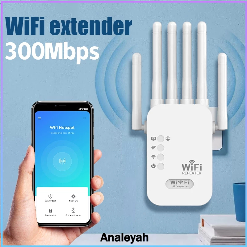 300M Wireless wifi extender Range Extender Signal Amplifier Alat Penyambung Wifi Jarak Jauh Wifi Rou