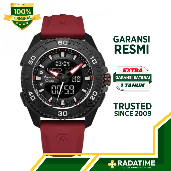Jam Tangan Pria Alexandre Christie 9502 MHRIPBARE DiGi 100% Original