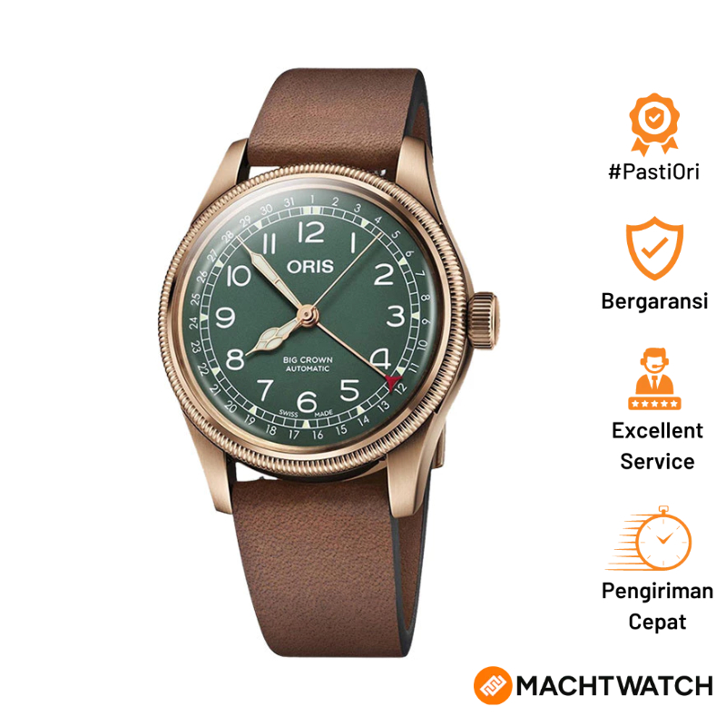 Jam Tangan Pria Oris Big Crown 01-754-7741-3167-07-5-20-58BR Pointer Date 80th Anniversary Edition L
