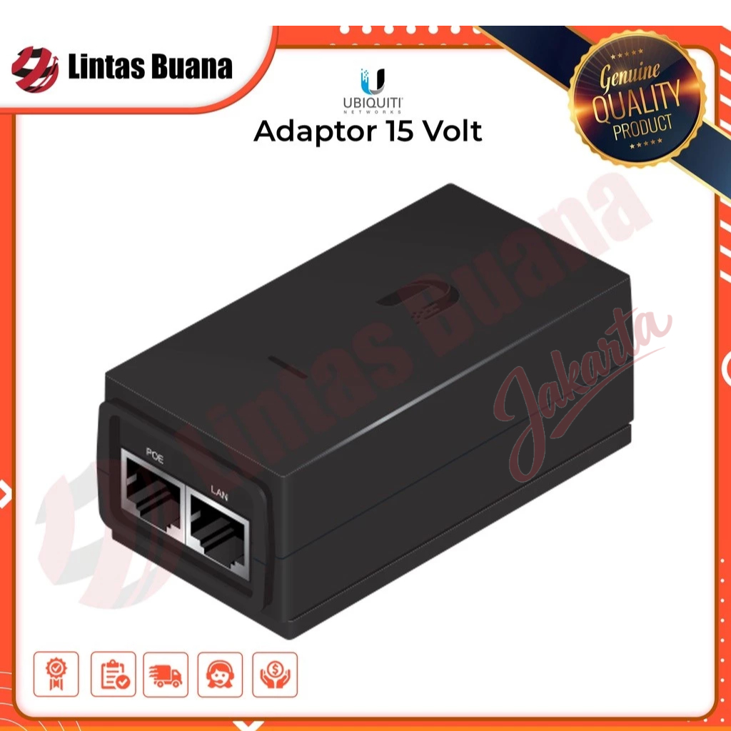 Adaptor Intergrated POE 15 Volt UBNT POE-15-12W