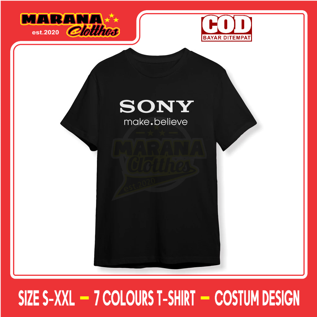 Kaos Sony Make Believe Baju Perusahaan