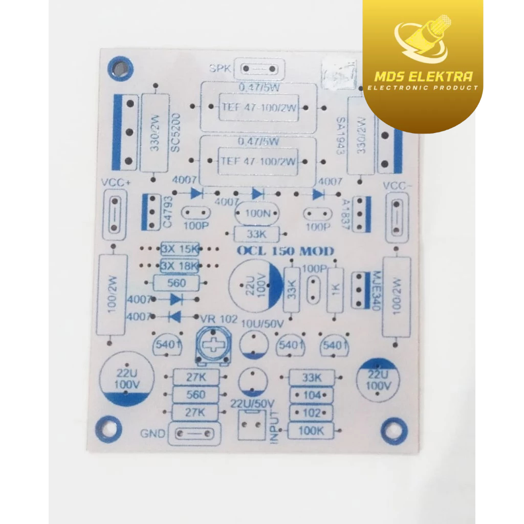 PCB OCL 150W MOD SH 933