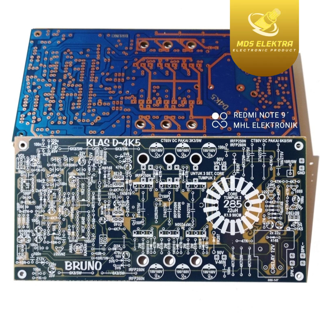 PCB Power Amplifier Class D-4K5 BRUNO Class D 4K5 Type 285