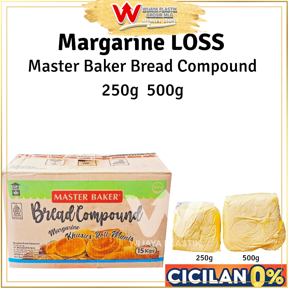 [RE-Pack] Margarine [MASTER BAKER] Bread Compound --- 250g 500g @Pack | seperti margarin amanda mast