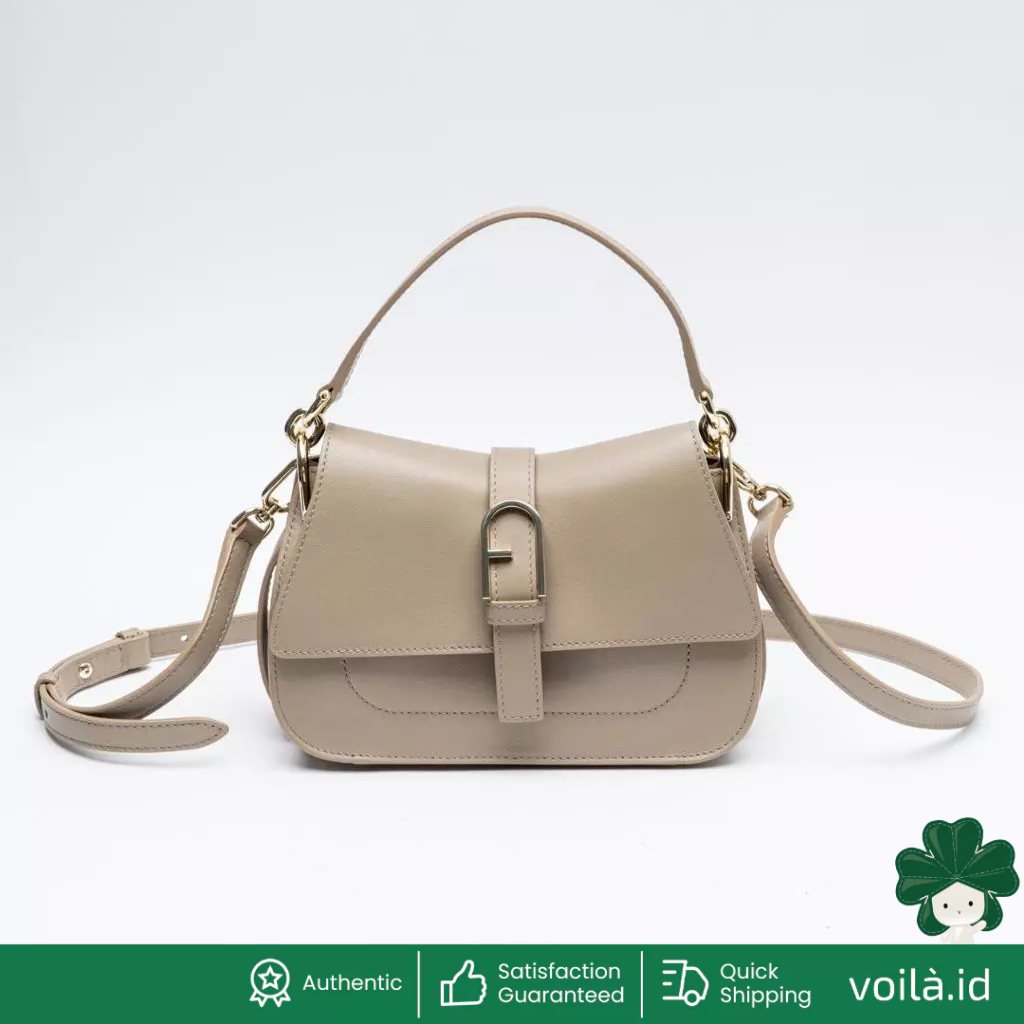 Flow Mini Top Handle Bag Greige